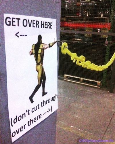 Get over here - Don't cut through there