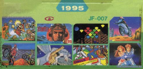 4 in 1, JF-007, 1995, Multigame Cartridge, Multicart