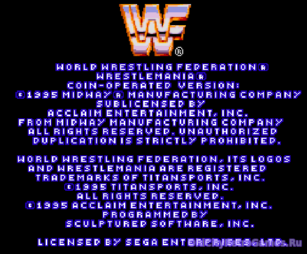 Фрагмент #4 из игры WWF WrestleMania: The Arcade Game / Рестлемания: Аркадная