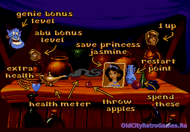 Фрагмент #3 из игры Aladdin (Disney's Aladdin) / Аладдин