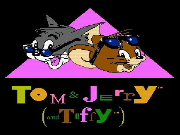 Титульный экран из игры Tom & Jerry and Tuffy / Том, Джерри, и Таффи