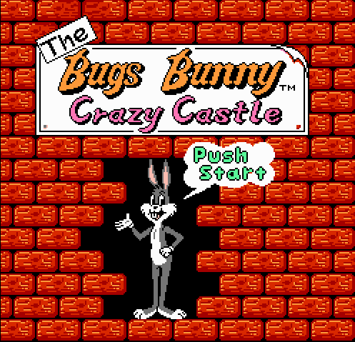 Титульный экран из игры Bugs Bunny Crazy Castle / Сумасшедший Замок Багза Банни