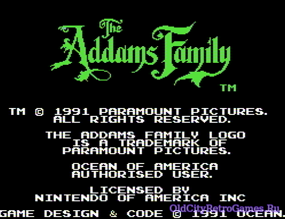 Фрагмент #4 из игры Addams Family / Семейка Аддамс