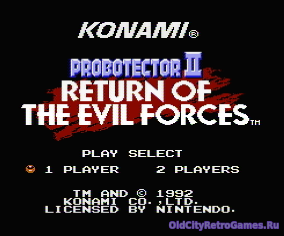 Фрагмент #2 из игры Probotector II - Return of the Evil Forces / Проботектор 2 - Возвращение Отрядов Зла