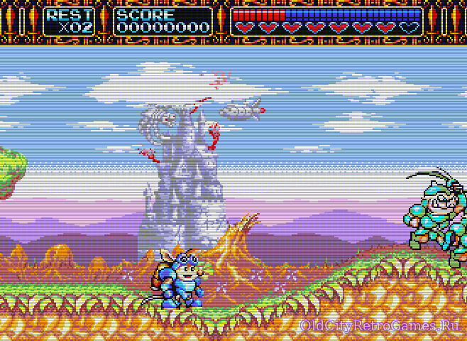 Фрагмент #3 из игры Rocket Knight Adventures / Приключения Ракетного Рыцаря