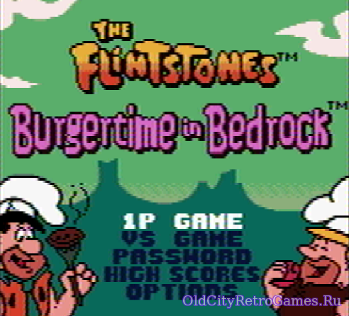 Фрагмент #4 из игры Flintstones the - Burgertime in Bedrock / Флинтстоуны: Время Бургера в Бедроке