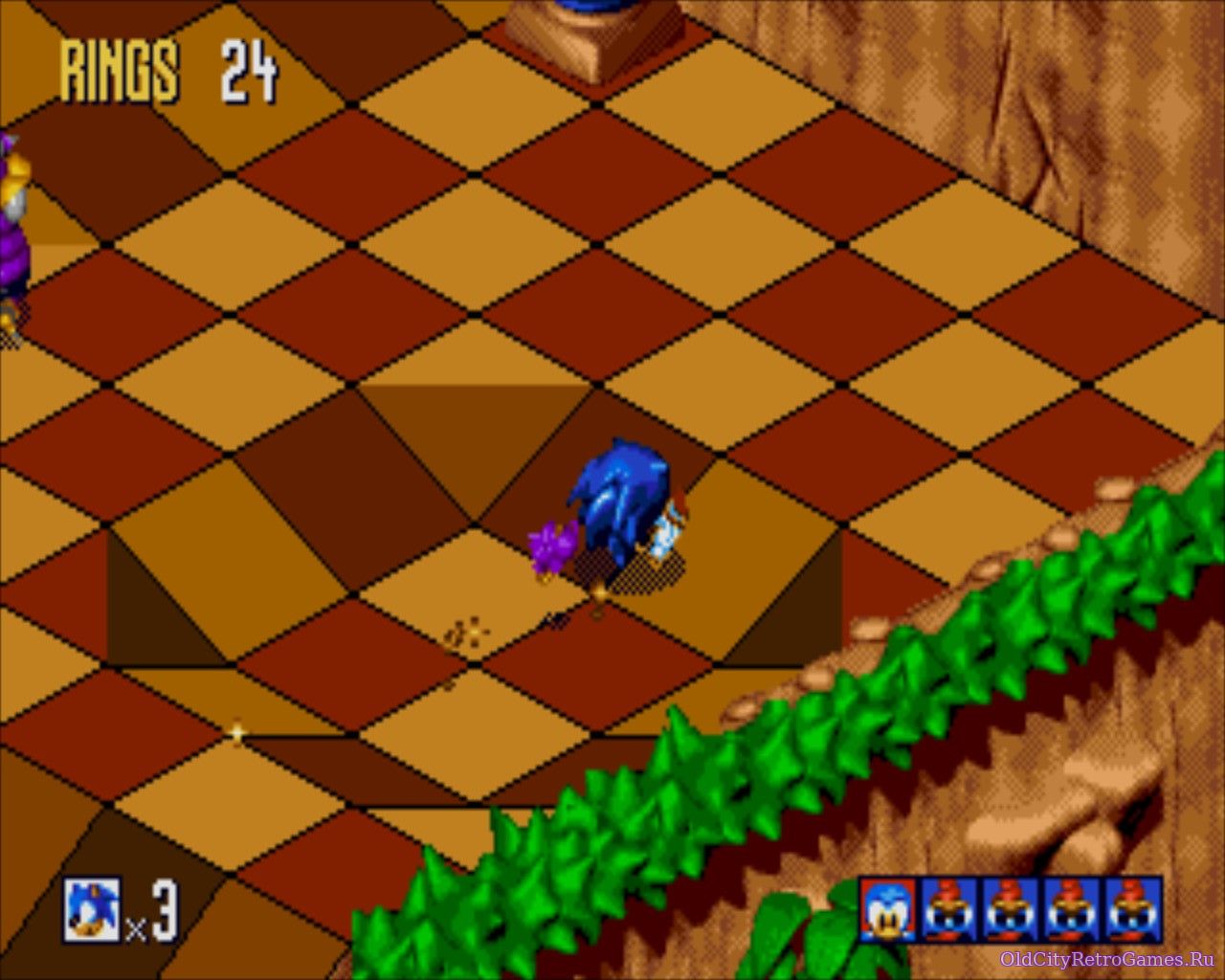 Фрагмент #3 из игры Sonic 3D Blast: Flickies Island / Соник 3Д Бласт Остров Флики