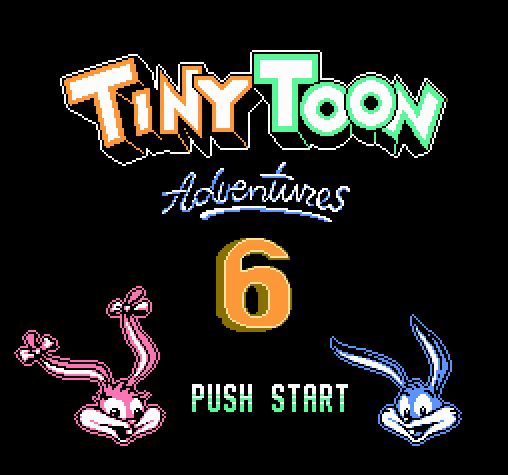Титульный экран из игры Tiny Toon Adventures 6 / Приключения Тайни Тун 6