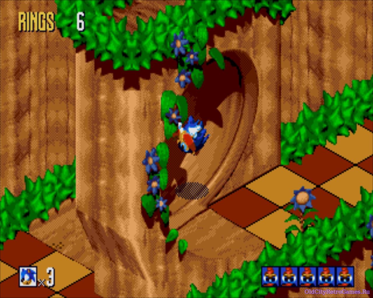 Фрагмент #4 из игры Sonic 3D Blast: Flickies Island / Соник 3Д Бласт Остров Флики