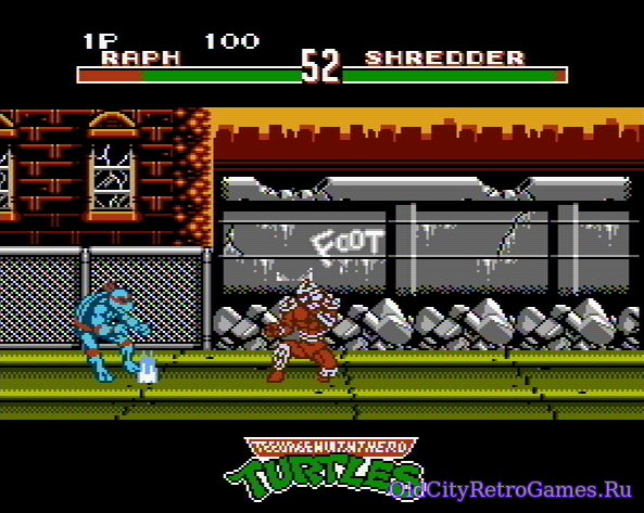Фрагмент #2 из игры Teenage Mutant Ninja Turtles Tournament Fighters / Черепашки Мутанты Ниндзя Турнир бойцов