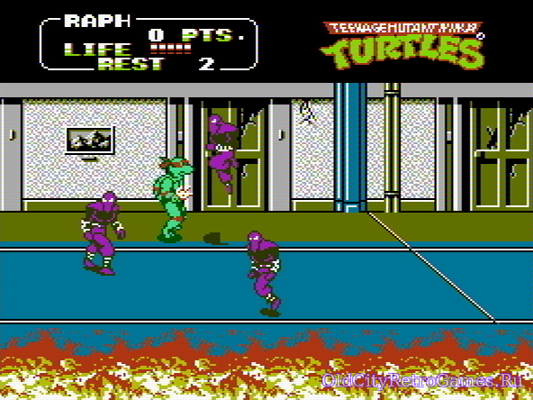 Фрагмент #1 из игры Teenage Mutant Ninja Turtles 2 The Arcade Game / Черепашки Ниндзя 2 Аркадная Игра