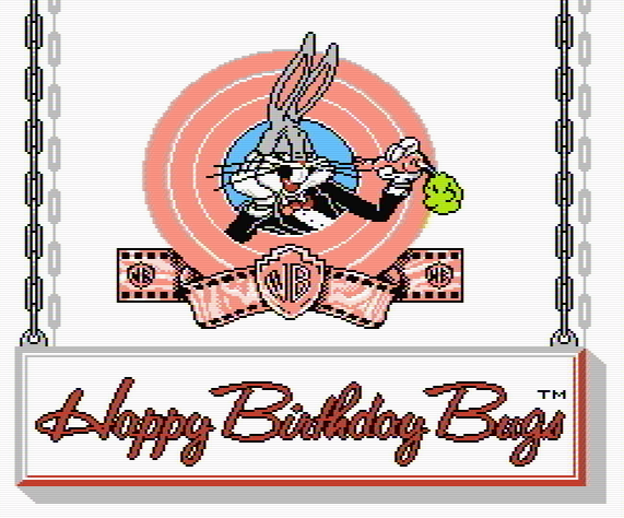 Титульный экран из игры Bugs Bunny Birthday Blowout, The / Взрывной День Рождения Багза Банни