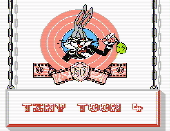 Титульный экран из игры Tiny Toon 4 / Тайни Тун 4