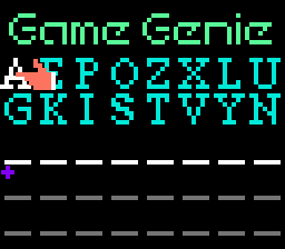 Титульный экран из игры Game Genie / ゲームジーニー