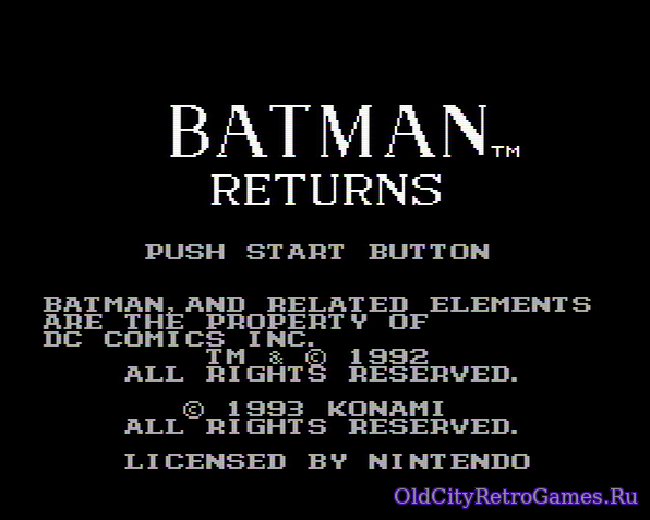 Фрагмент #6 из игры Batman Returns / Бэтмен Возвращается