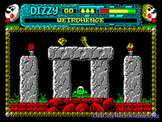 Фрагмент #1 из игры Dizzy IV - Magicland Dizzy / Диззи 4 (Волшебная Земля Диззи)