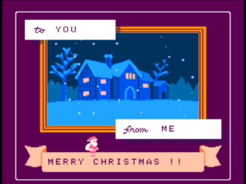 Титульный экран из игры Santa Claus no Takarabako