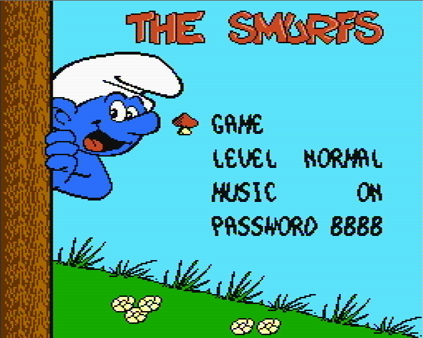 Титульный экран из игры Smurfs, The / Смурфы