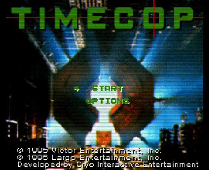 Титульный экран из игры TimeCop / Патруль Времени