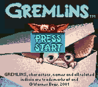 Титульный экран из игры Gremlins / Гремлины