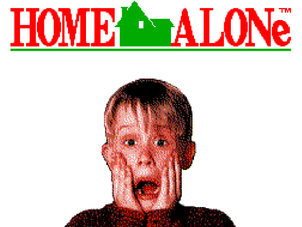 Титульный экран из игры Home Alone / Один Дома
