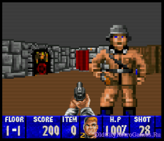 Фрагмент #2 из игры Wolfenstein 3D The Claw of Eisenfaust / Вольфенштайн 3Д Коготь Эйзенфауста