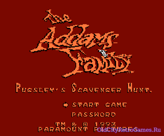 Фрагмент #2 из игры Addams Family, The - Pugsley's Scavenger Hunt / Семейка Аддамс - Пагсли и Охота за Мусором.