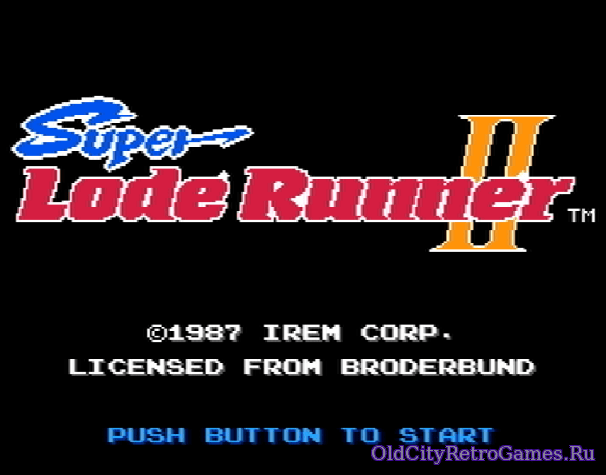 Фрагмент #1 из игры Super Lode Runner II, スーパーロードランナーⅡ