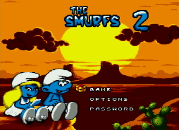 Титульный экран из игры Smurfs 2, The / Смурфы 2