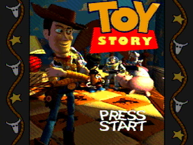 Титульный экран из игры Toy Story / История игрушек