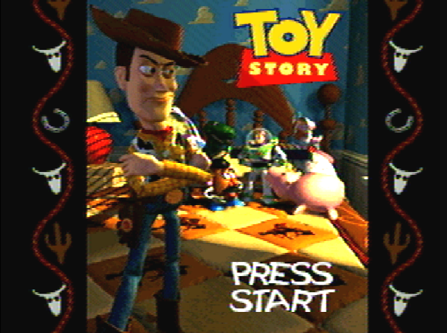 Титульный экран из игры Toy Story / История игрушек