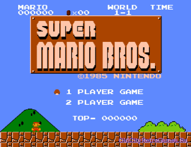 Фрагмент #5 из игры Super Mario Bros., スーパーマリオブラザーズ