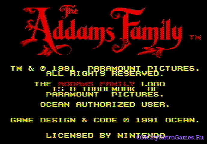 Фрагмент #7 из игры Addams Family / Семейка Аддамс