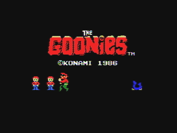 Титульный экран из игры Goonies 'the / Балбесы