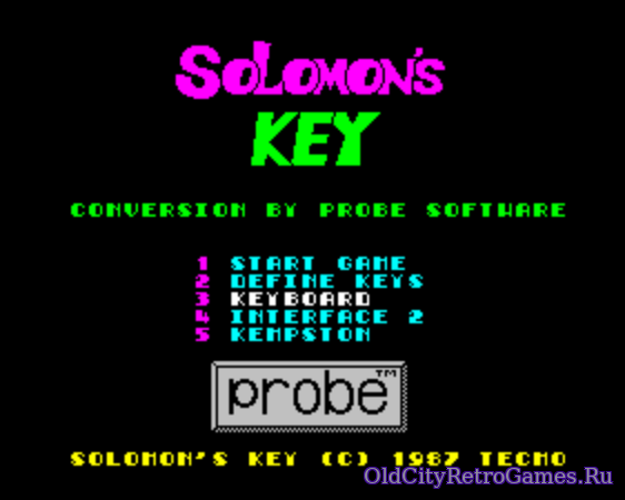 Фрагмент #3 из игры Solomon's Key / Ключ Соломона