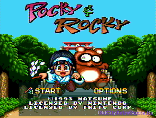 Фрагмент #4 из игры Pocky & Rocky / Поки и Роки
