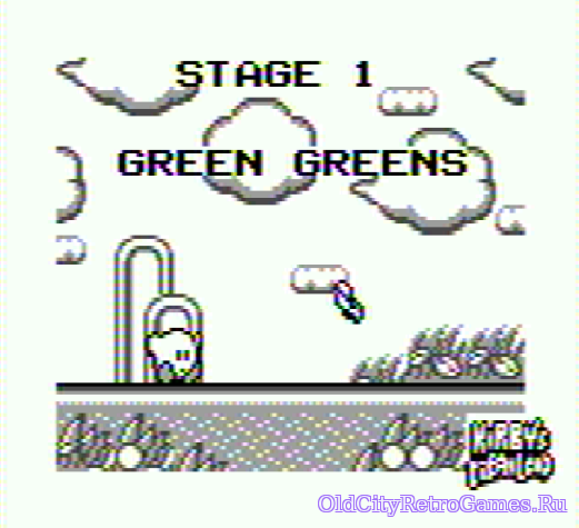 Фрагмент #2 из игры Kirby's Dream Land / Земля мечты Кирби