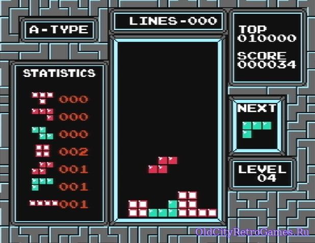 Фрагмент #1 из игры Tetris / Тетрис