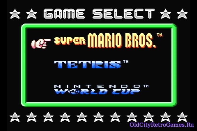 Фрагмент #1 из игры 3 in 1 - Super Mario Bros. + Tetris + Nintendo World Cup