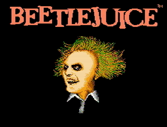 Титульный экран из игры Beetlejuice / Битлджус