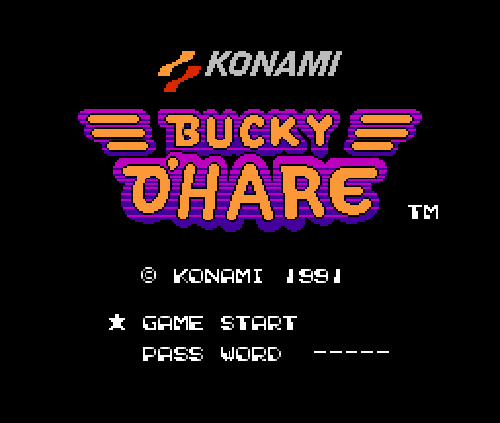 Титульный экран из игры Bucky O'Hare / Баки О'Харе