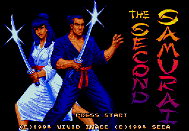 Титульный экран из игры Second Samurai / Второй Самурай
