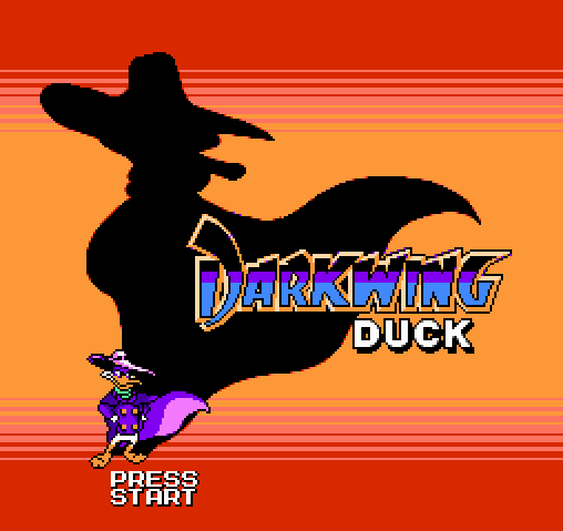 Титульный экран из игры Darkwing Duck Advance / Чёрный Плащ Адванс