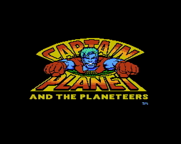 Титульный экран из игры Captain Planet and the Planeteers / Команда спасателей Капитана Планеты