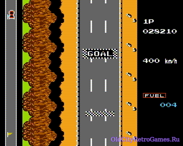 Фрагмент #3 из игры Road Fighter / Дорожный Боец
