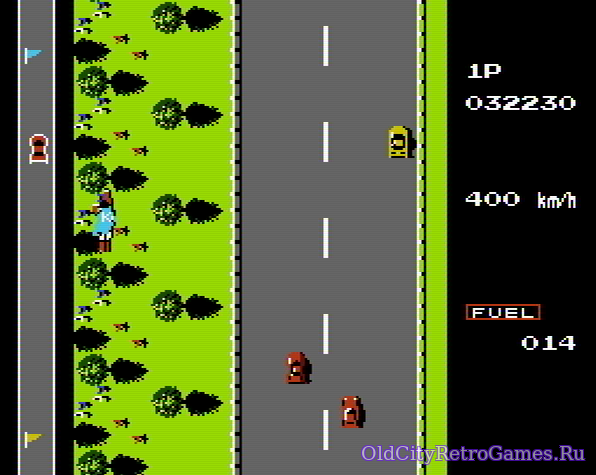 Фрагмент #1 из игры Road Fighter / Дорожный Боец