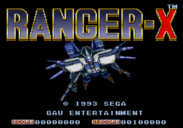 Титульный экран из игры Ranger-X / Рейнджер Икс