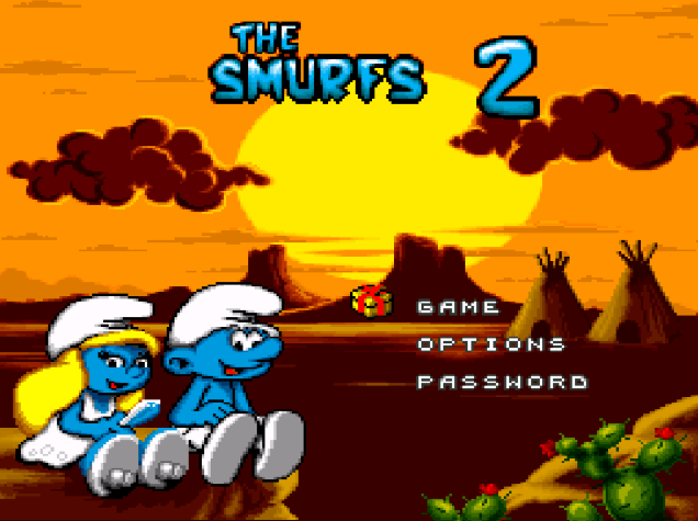 Титульный экран из игры Smurfs 2, the / Смурфы 2