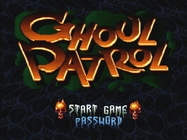 Титульный экран из игры Ghoul Patrol / Гуль Патруль